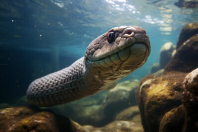 Can sea snakes breathe underwater